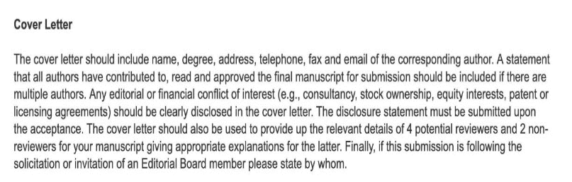 SCI論文加分必備:教你寫cover letter