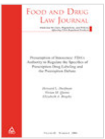  FOOD AND DRUG LAW JOURNAL期刊