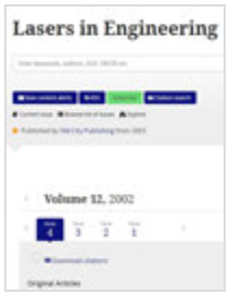 LASERS IN ENGINEERING期刊