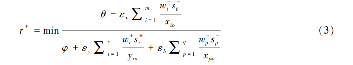 被解釋變量：低碳全要素生產率