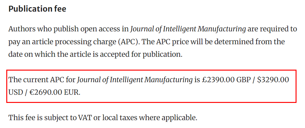 JOURNAL OF INTELLIGENT MANUFACTURING