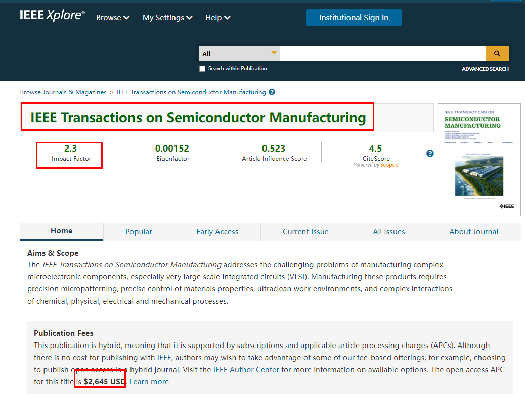 IEEE Transactions on Semiconductor Manufacturing