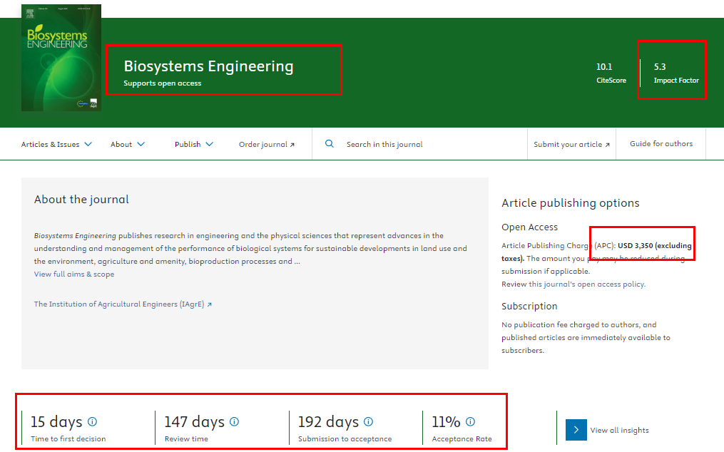 BIOSYSTEMS ENGINEERING