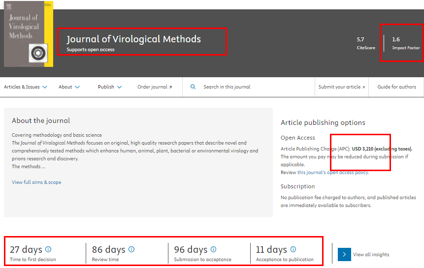 JOURNAL OF VIROLOGICAL METHODS