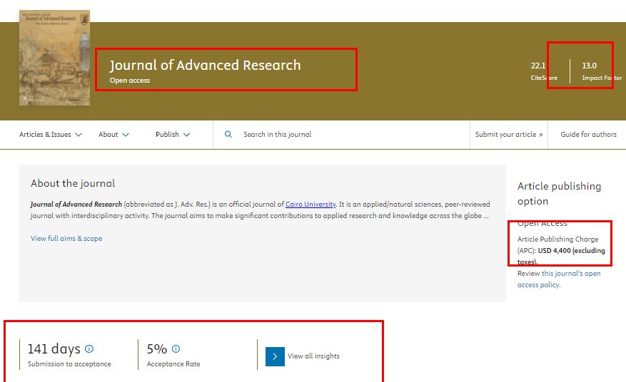 Journal of Advanced Research