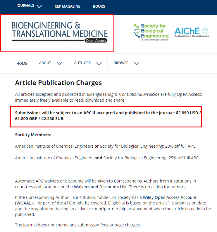 BIOENGINEERING & TRANSLATIONAL MEDICINE