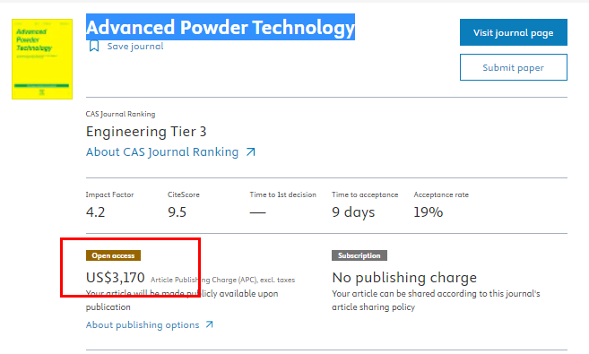 Advanced Powder Technology
